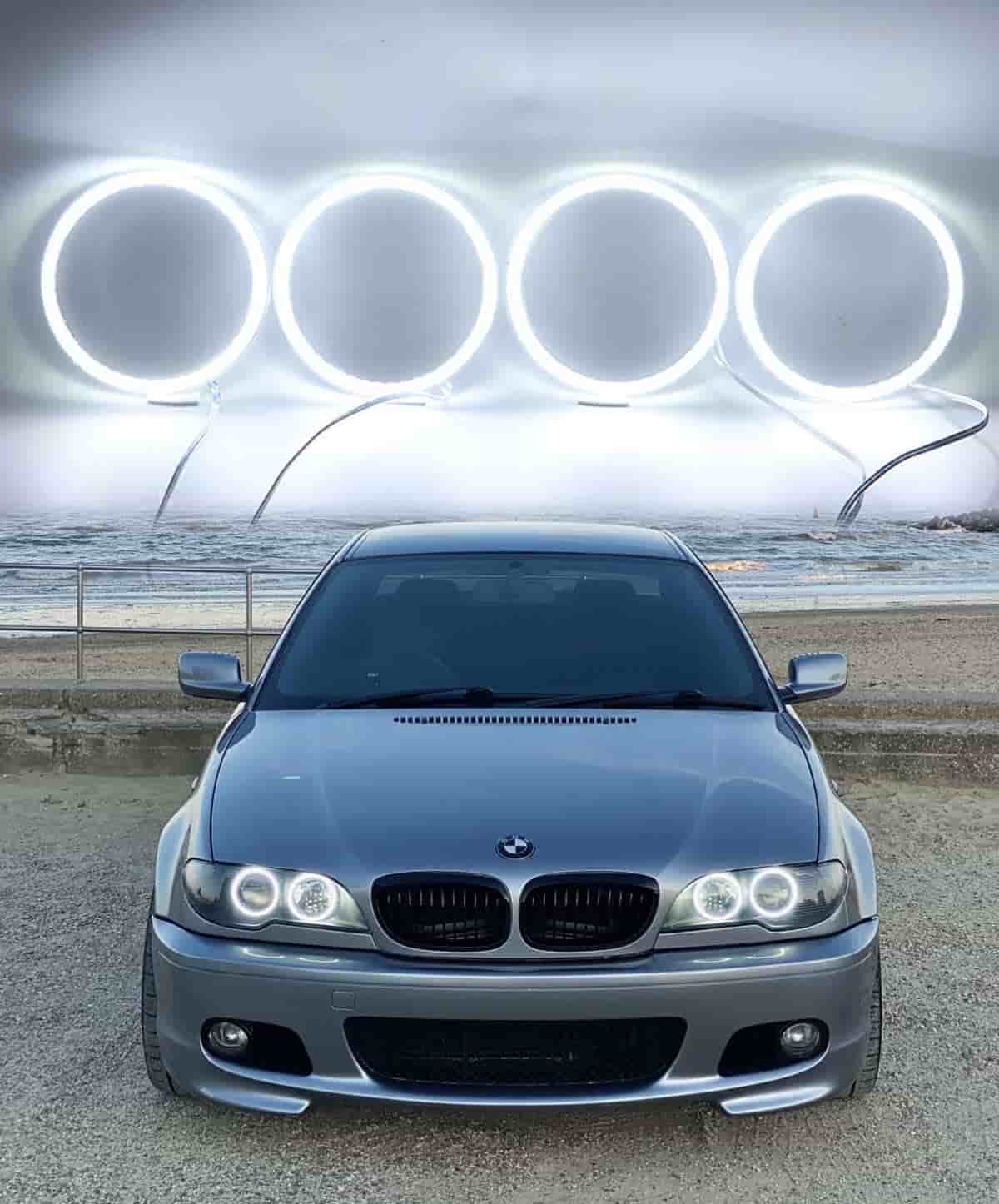 SMD ANGEL EYES FOR BMW  E46 Coupe 2dr Facelift 106mm x 4